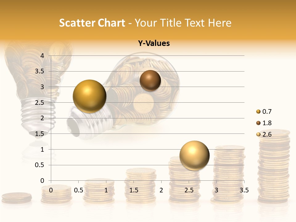 A Light Bulb With Money Coming Out Of It PowerPoint Template
