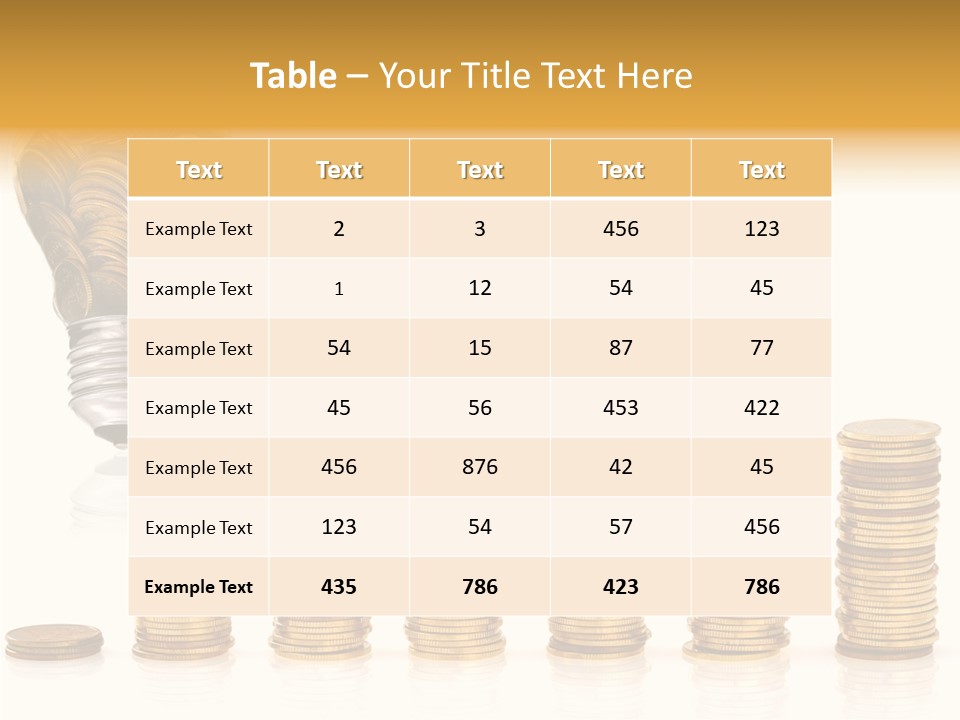 A Light Bulb With Money Coming Out Of It PowerPoint Template