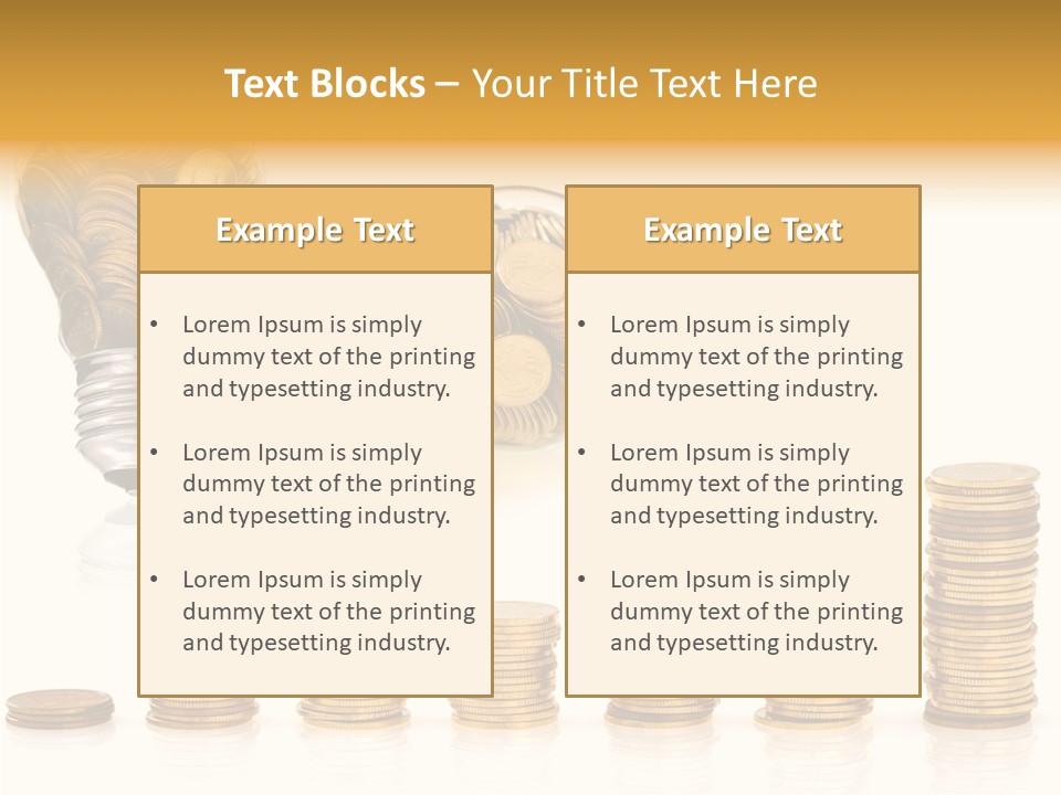 A Light Bulb With Money Coming Out Of It PowerPoint Template