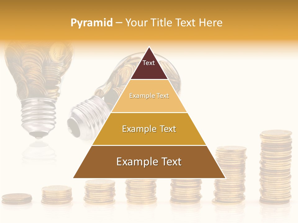 A Light Bulb With Money Coming Out Of It PowerPoint Template