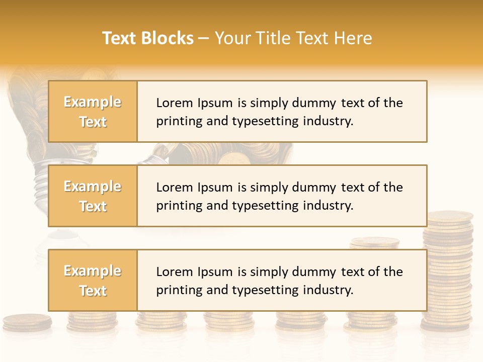 A Light Bulb With Money Coming Out Of It PowerPoint Template
