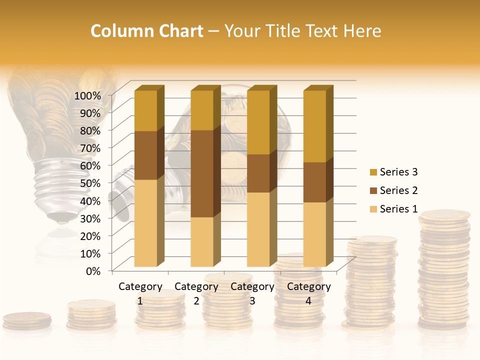 A Light Bulb With Money Coming Out Of It PowerPoint Template