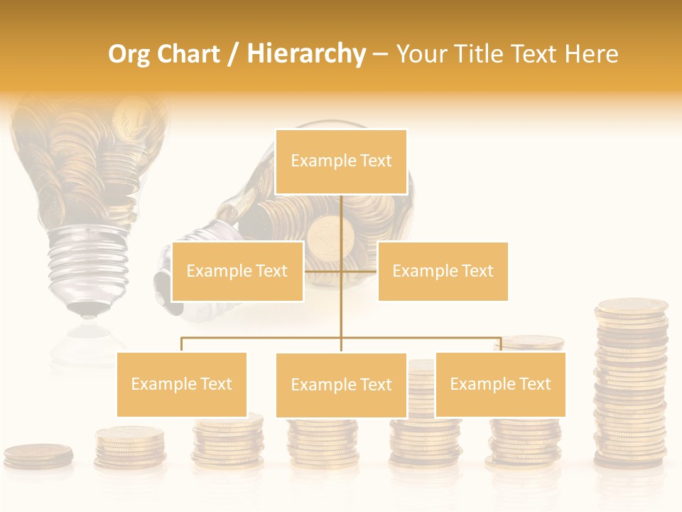 A Light Bulb With Money Coming Out Of It PowerPoint Template