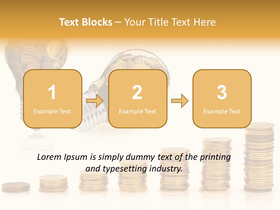 A Light Bulb With Money Coming Out Of It PowerPoint Template