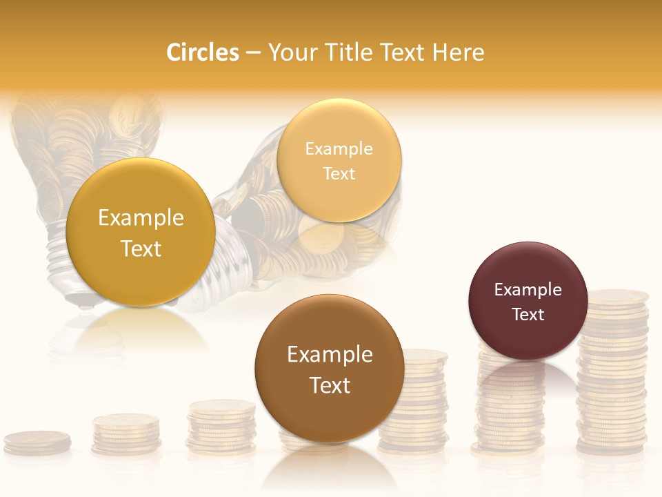 A Light Bulb With Money Coming Out Of It PowerPoint Template