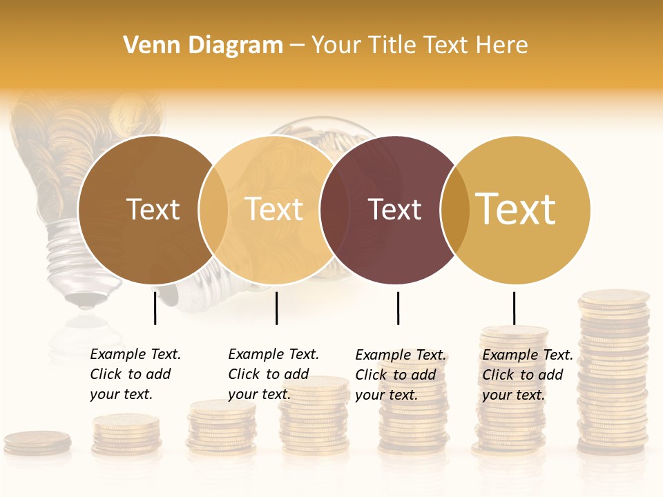 A Light Bulb With Money Coming Out Of It PowerPoint Template
