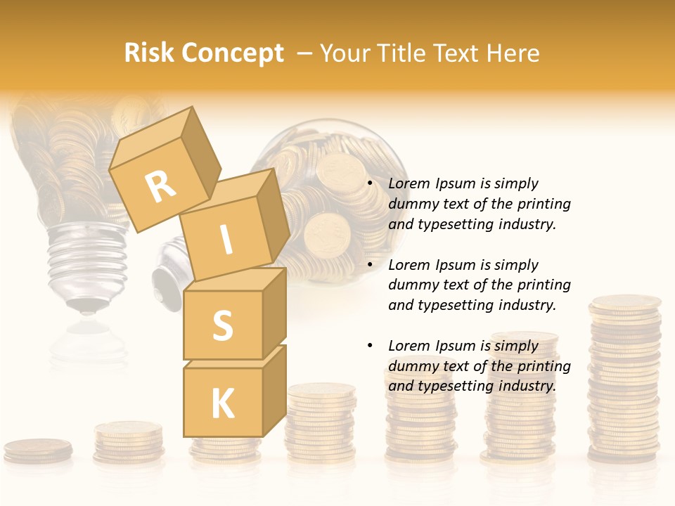 A Light Bulb With Money Coming Out Of It PowerPoint Template