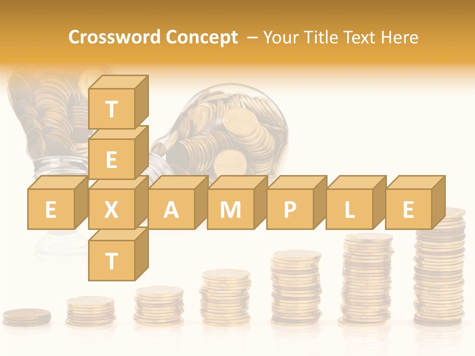 A Light Bulb With Money Coming Out Of It PowerPoint Template