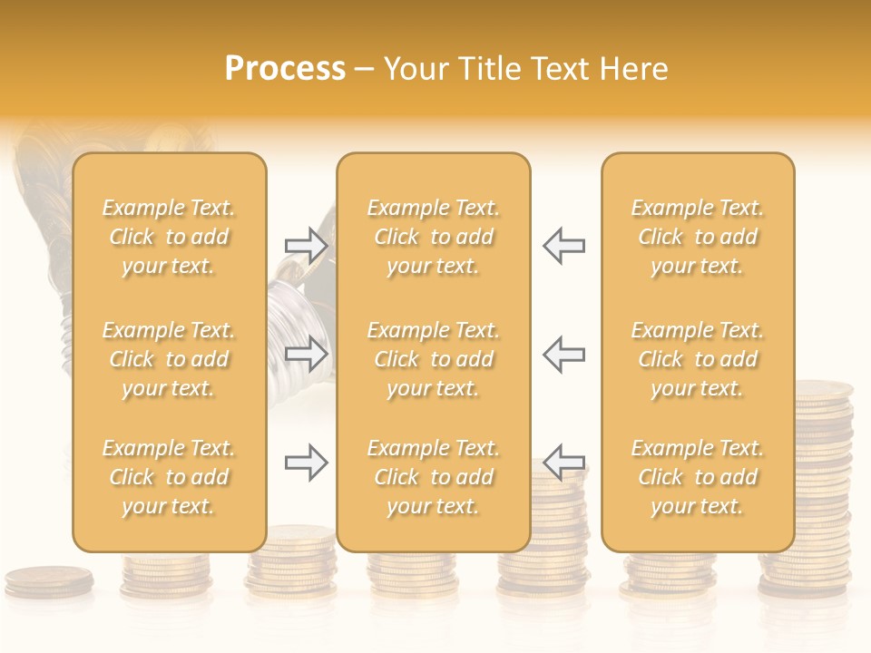 A Light Bulb With Money Coming Out Of It PowerPoint Template