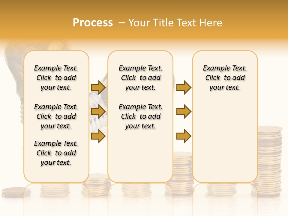 A Light Bulb With Money Coming Out Of It PowerPoint Template