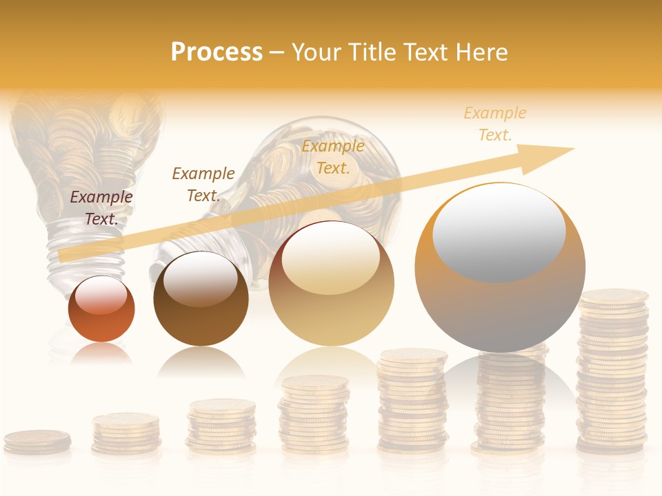 A Light Bulb With Money Coming Out Of It PowerPoint Template