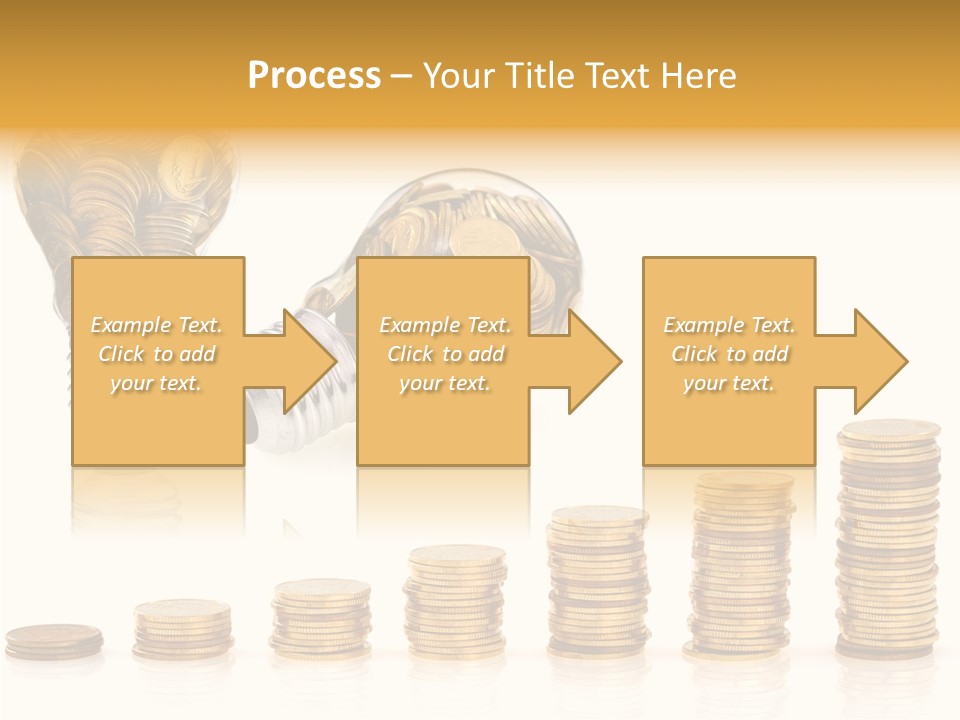 A Light Bulb With Money Coming Out Of It PowerPoint Template