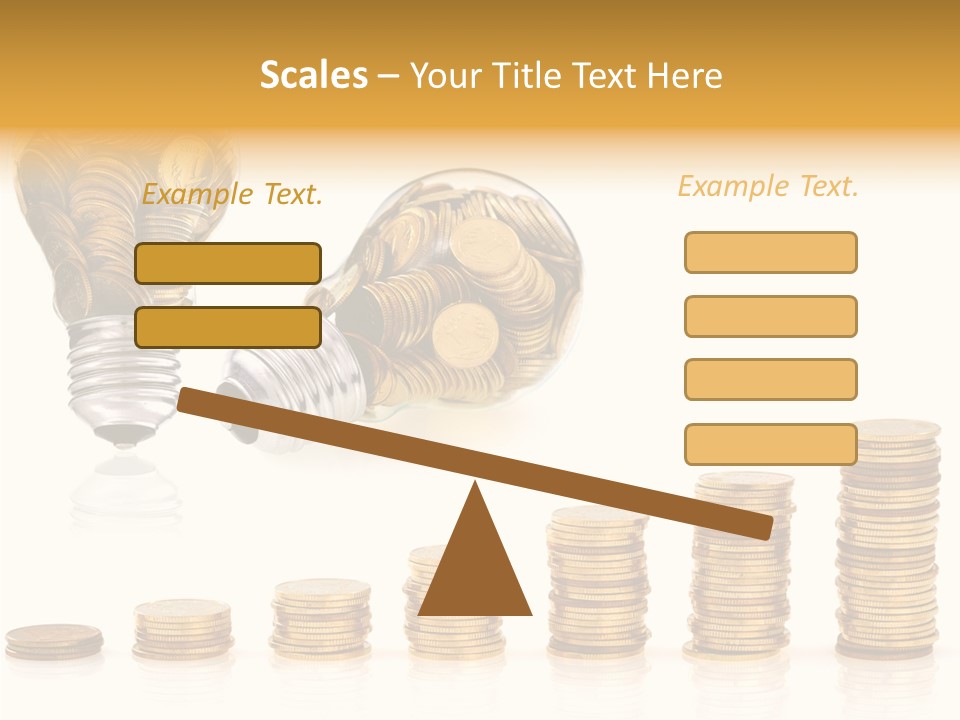 A Light Bulb With Money Coming Out Of It PowerPoint Template