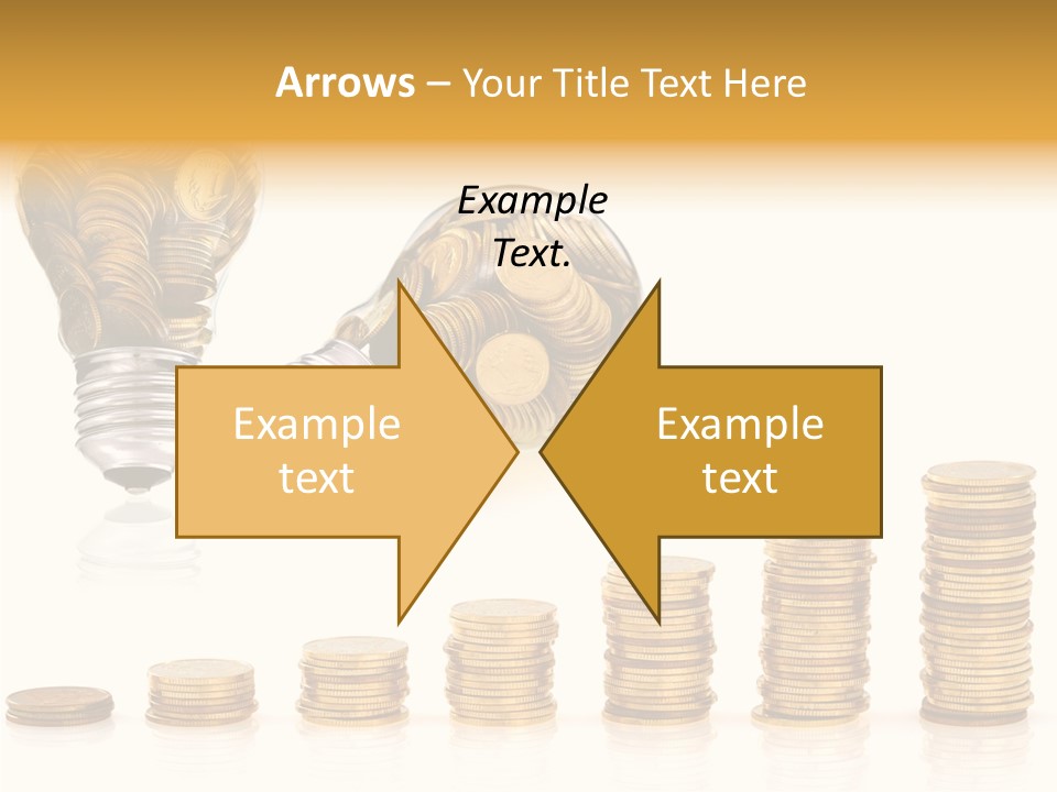 A Light Bulb With Money Coming Out Of It PowerPoint Template