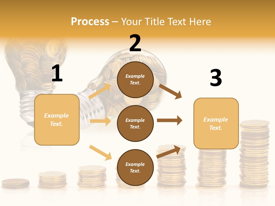 A Light Bulb With Money Coming Out Of It PowerPoint Template