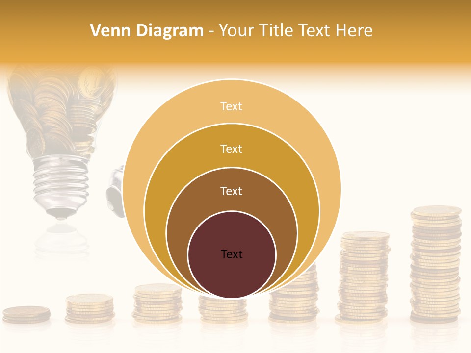 A Light Bulb With Money Coming Out Of It PowerPoint Template
