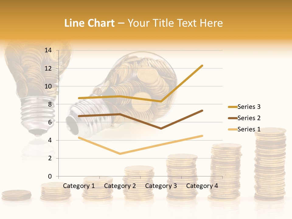 A Light Bulb With Money Coming Out Of It PowerPoint Template