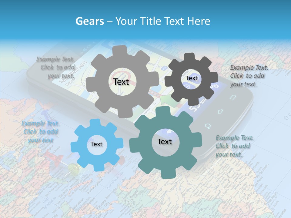 Technology Satellite International PowerPoint Template
