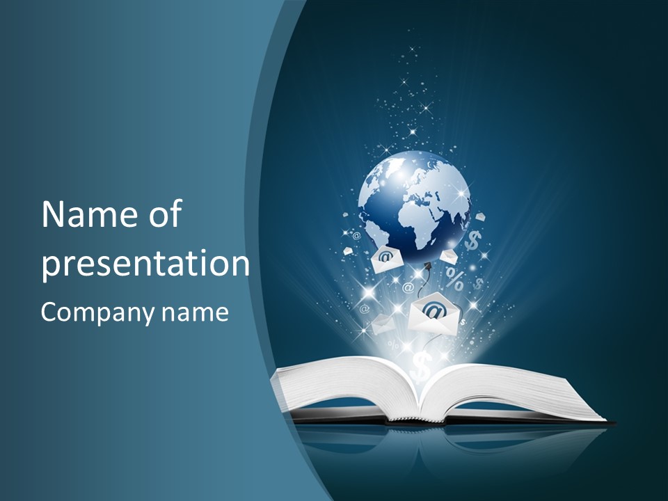 Globe Page Economy PowerPoint Template