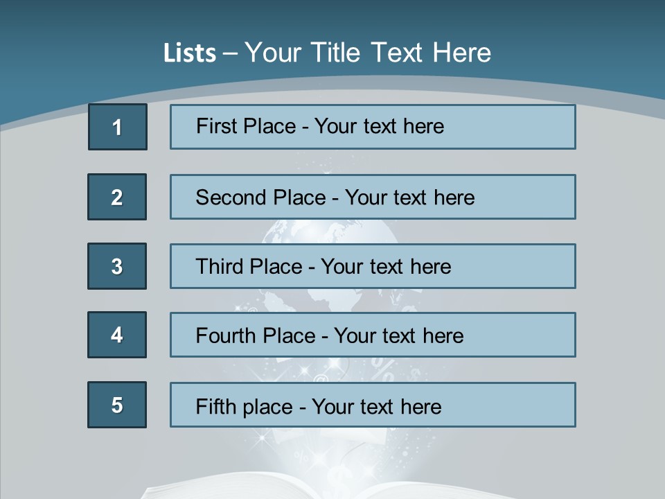 Globe Page Economy PowerPoint Template