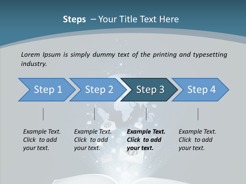 Globe Page Economy PowerPoint Template