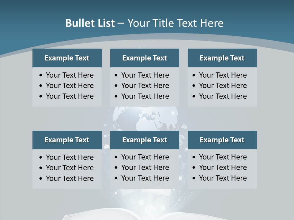 Globe Page Economy PowerPoint Template