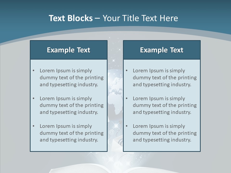 Globe Page Economy PowerPoint Template