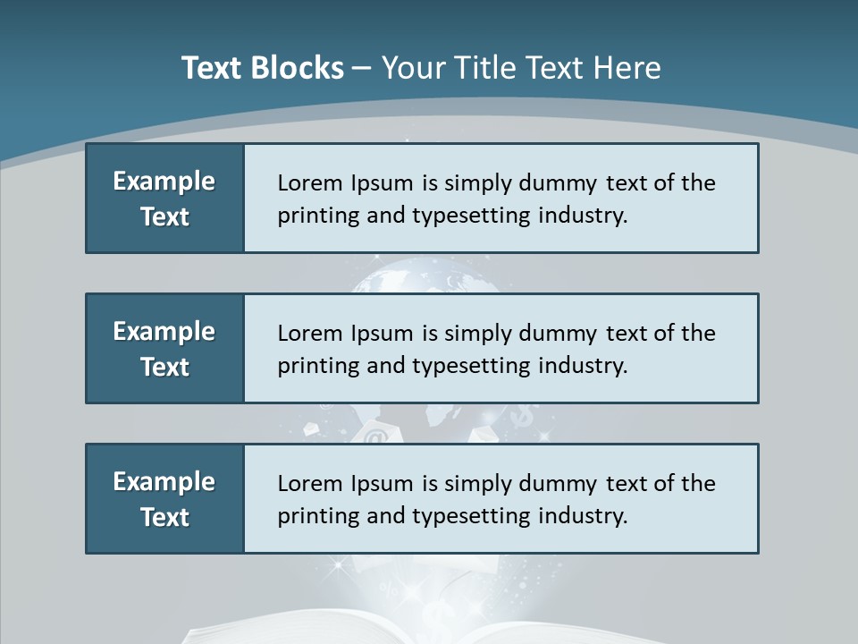 Globe Page Economy PowerPoint Template