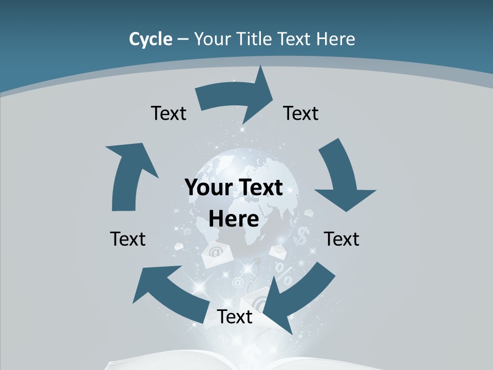Globe Page Economy PowerPoint Template