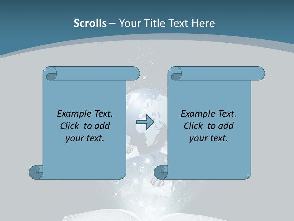 Globe Page Economy PowerPoint Template