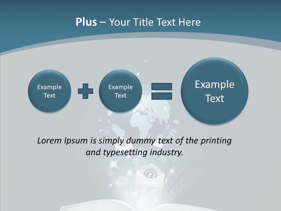 Globe Page Economy PowerPoint Template