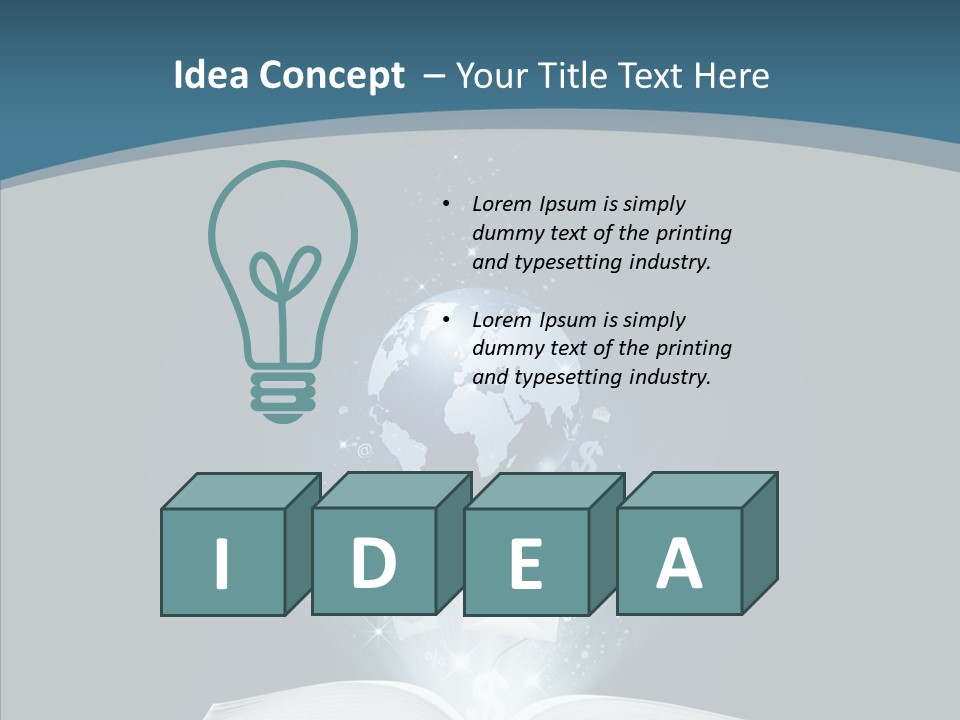 Globe Page Economy PowerPoint Template