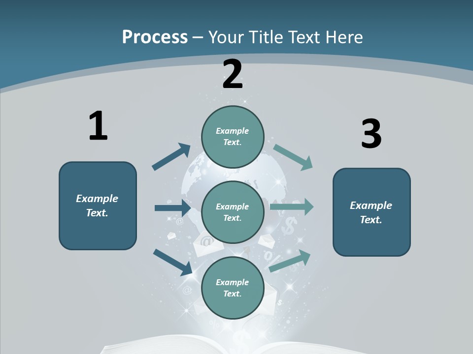 Globe Page Economy PowerPoint Template