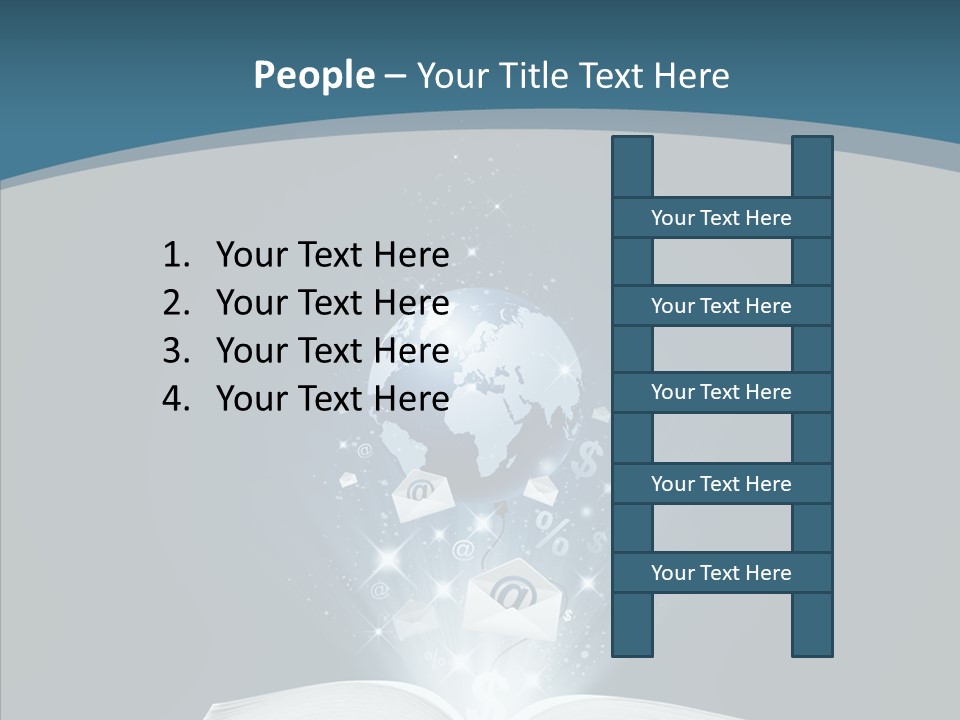 Globe Page Economy PowerPoint Template