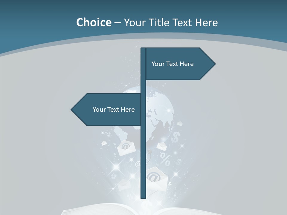 Globe Page Economy PowerPoint Template