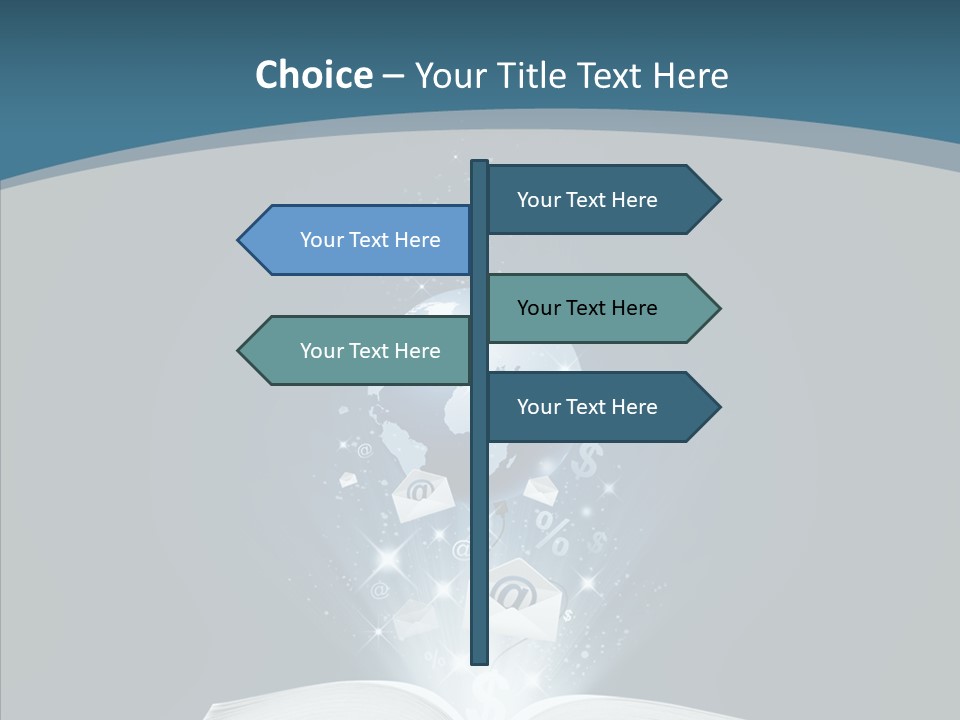 Globe Page Economy PowerPoint Template