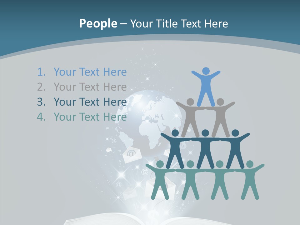 Globe Page Economy PowerPoint Template