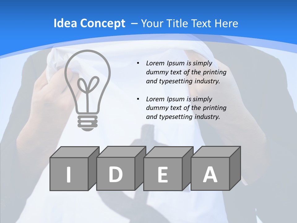 Portrait Person Capital PowerPoint Template