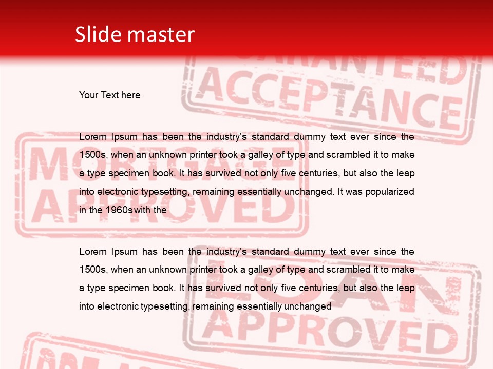 Ink Artwork Stamp PowerPoint Template