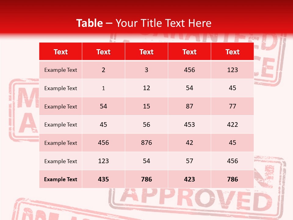 Ink Artwork Stamp PowerPoint Template