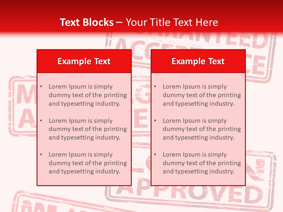 Ink Artwork Stamp PowerPoint Template