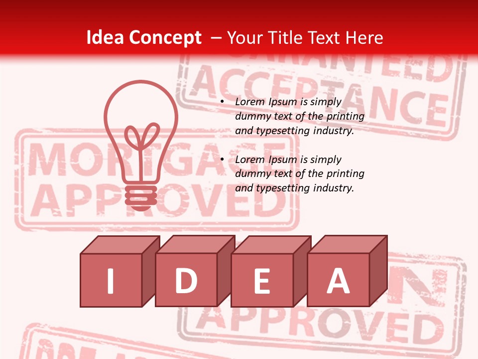 Ink Artwork Stamp PowerPoint Template