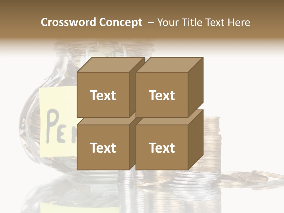 Fee Jar Objects PowerPoint Template