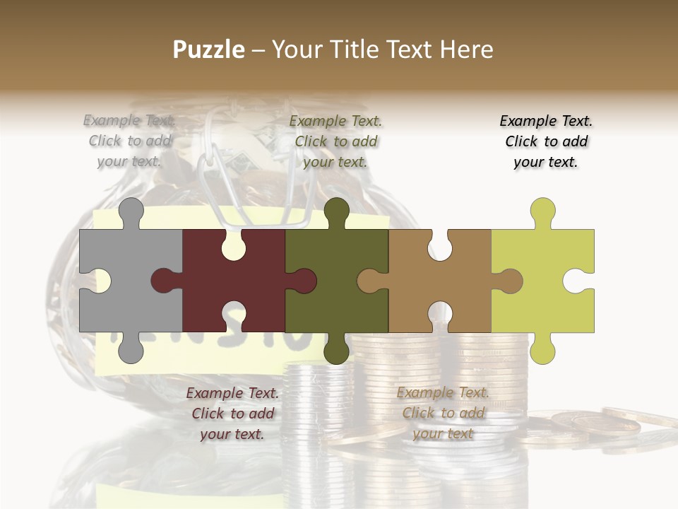 Fee Jar Objects PowerPoint Template