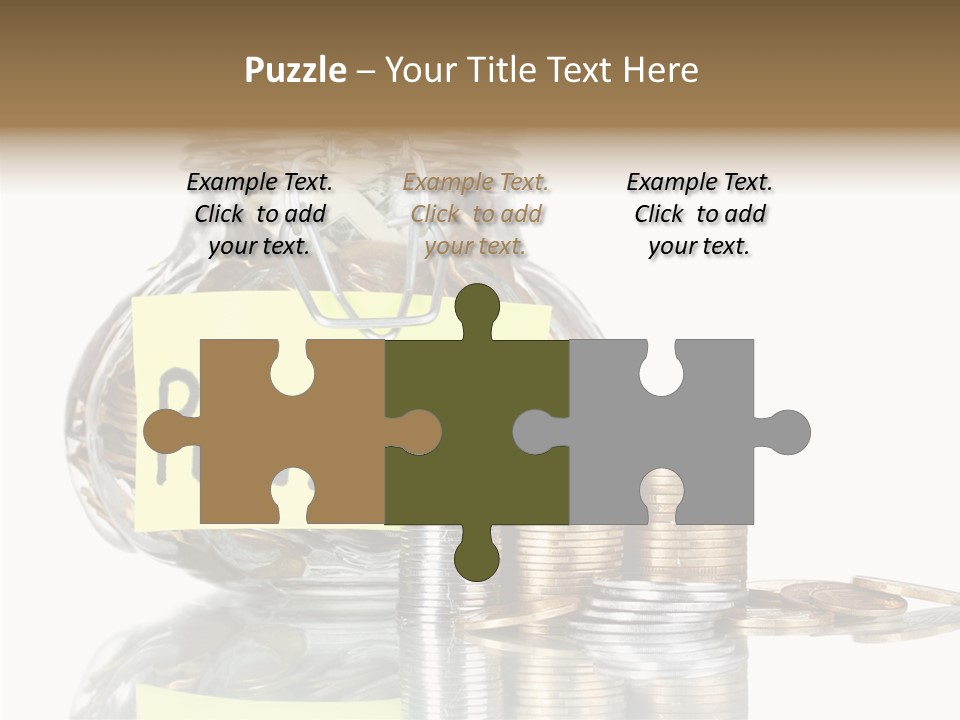 Fee Jar Objects PowerPoint Template