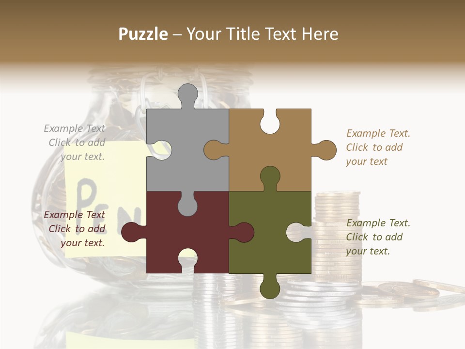 Fee Jar Objects PowerPoint Template