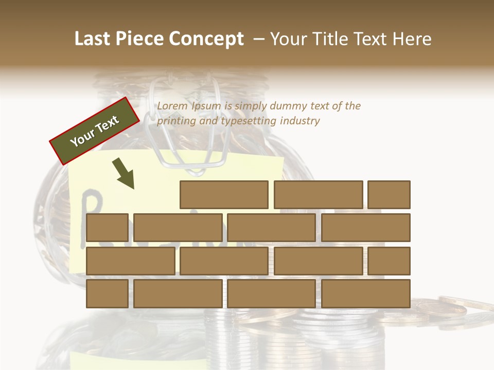 Fee Jar Objects PowerPoint Template