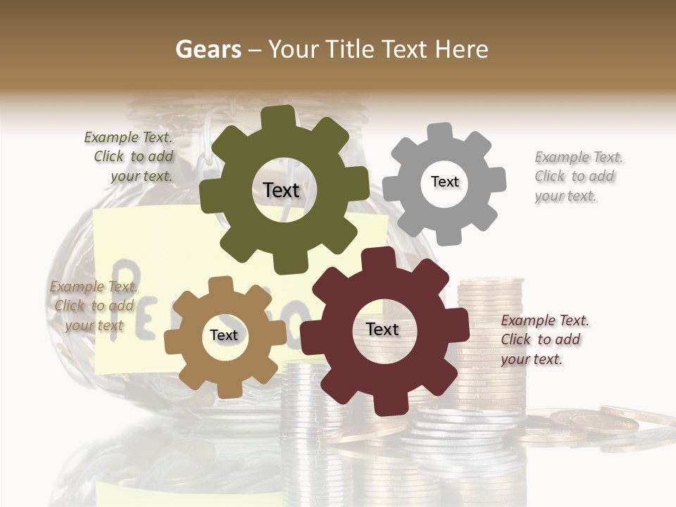 Fee Jar Objects PowerPoint Template