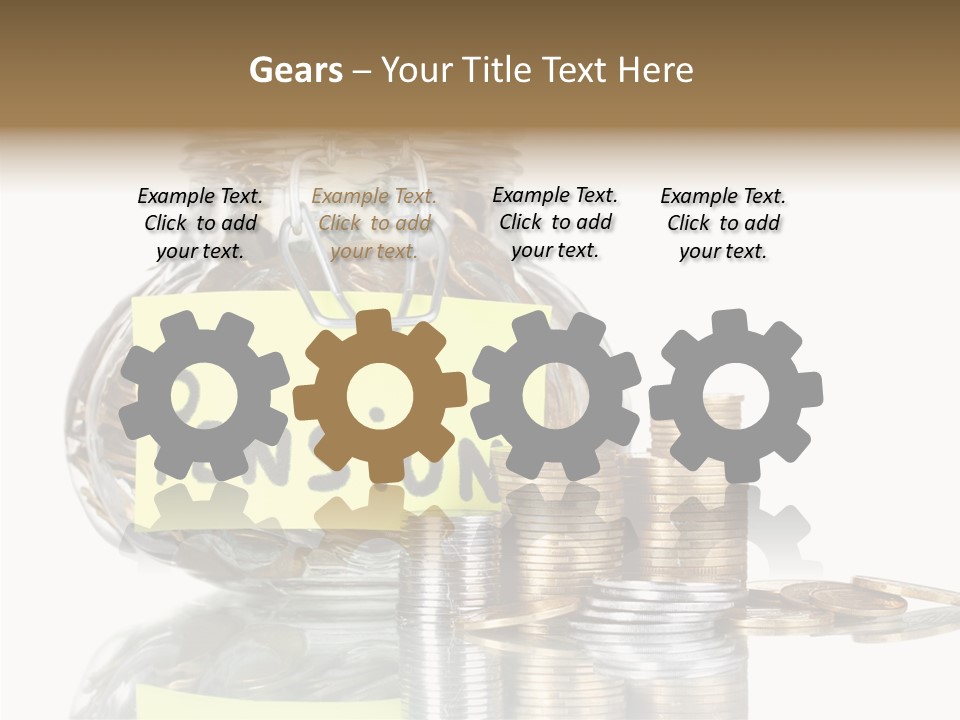 Fee Jar Objects PowerPoint Template