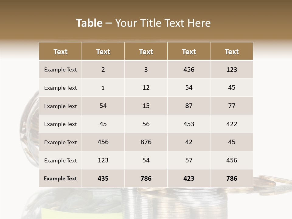 Fee Jar Objects PowerPoint Template